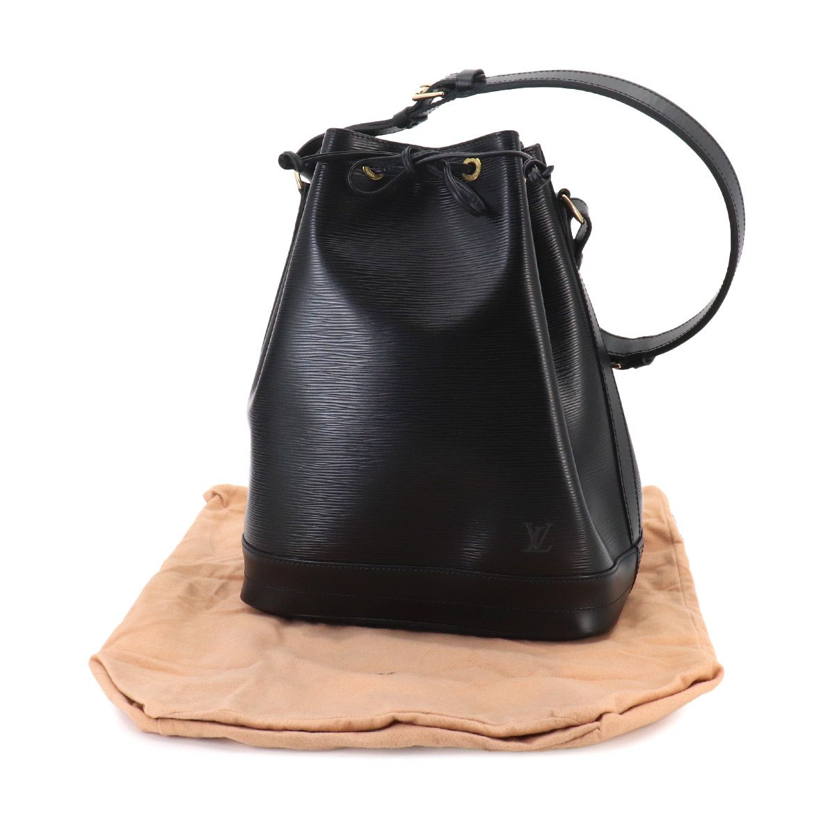 Louis Vuitton Epi Noe Shoulder Bag Leather Noir Gold — view 2