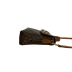 Celine Vintage Macadam Blason Triomphe Logo Ring Leather Mini Shoulder Bag Brown — view 6