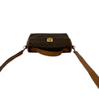 Celine Vintage Macadam Blason Triomphe Logo Ring Leather Mini Shoulder Bag Brown — view 4