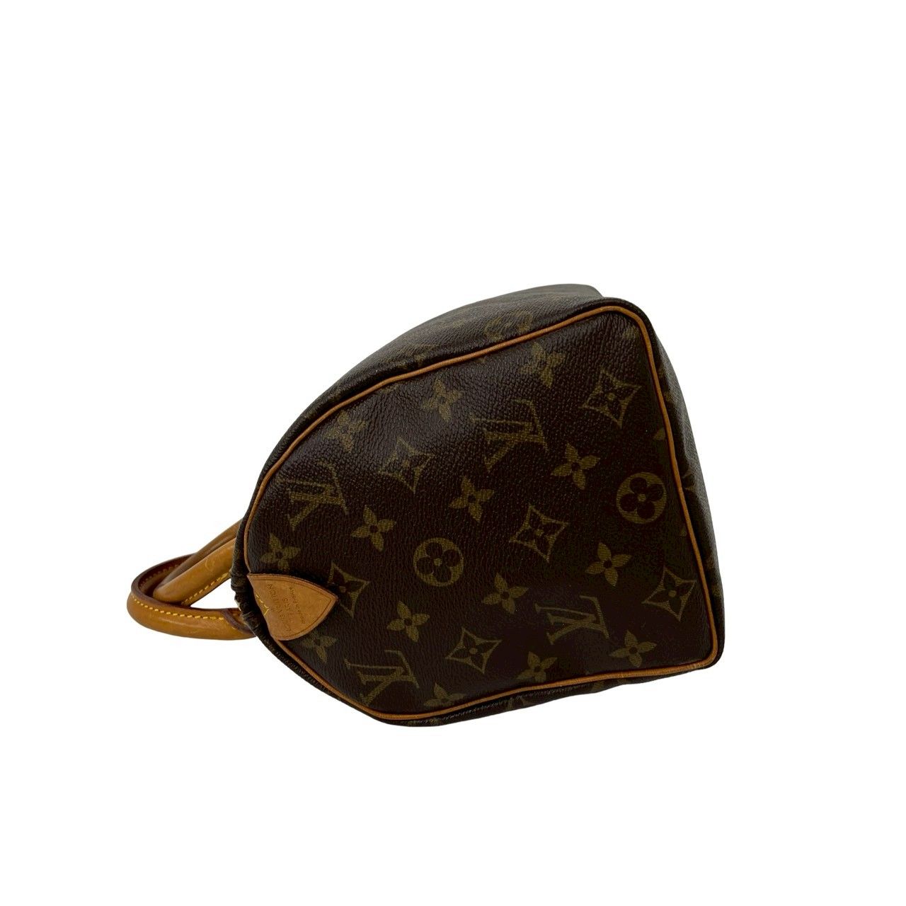 Louis Vuitton Vintage Speedy 25 Monogram Leather Mini Boston Bag Brown — view 5