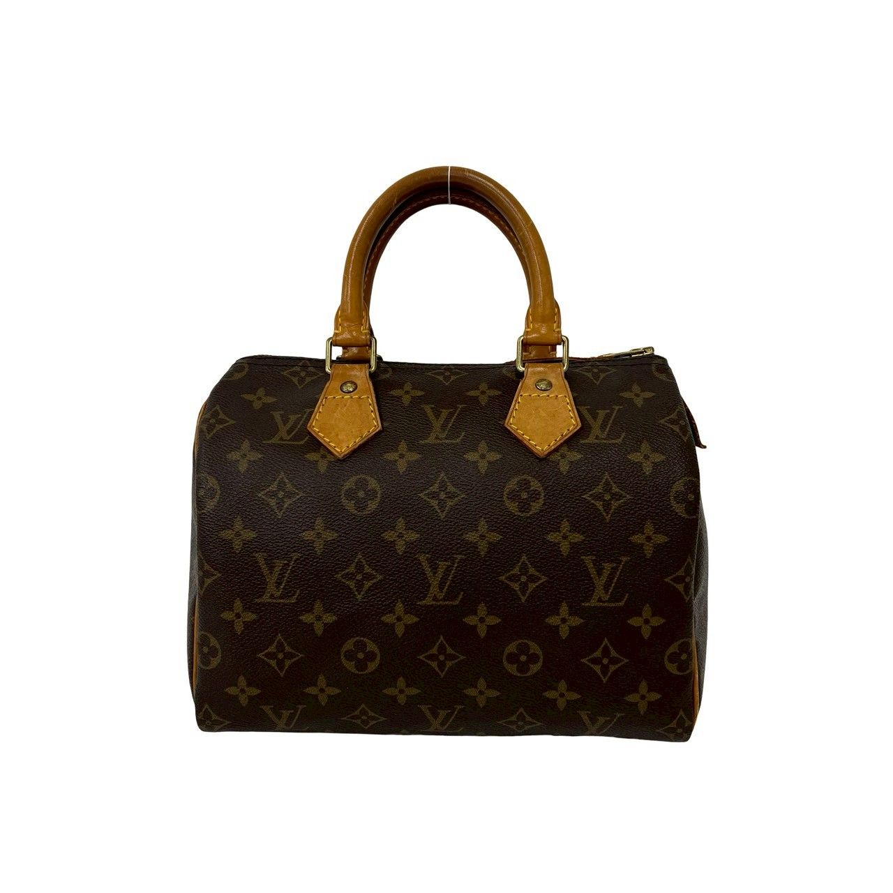 Louis Vuitton Vintage Speedy 25 Monogram Leather Mini Boston Bag Brown — view 3