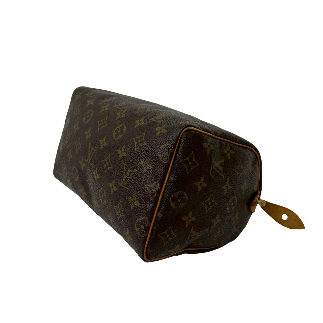 Louis Vuitton Vintage Speedy 25 Monogram Leather Mini Boston Bag Brown — view 8