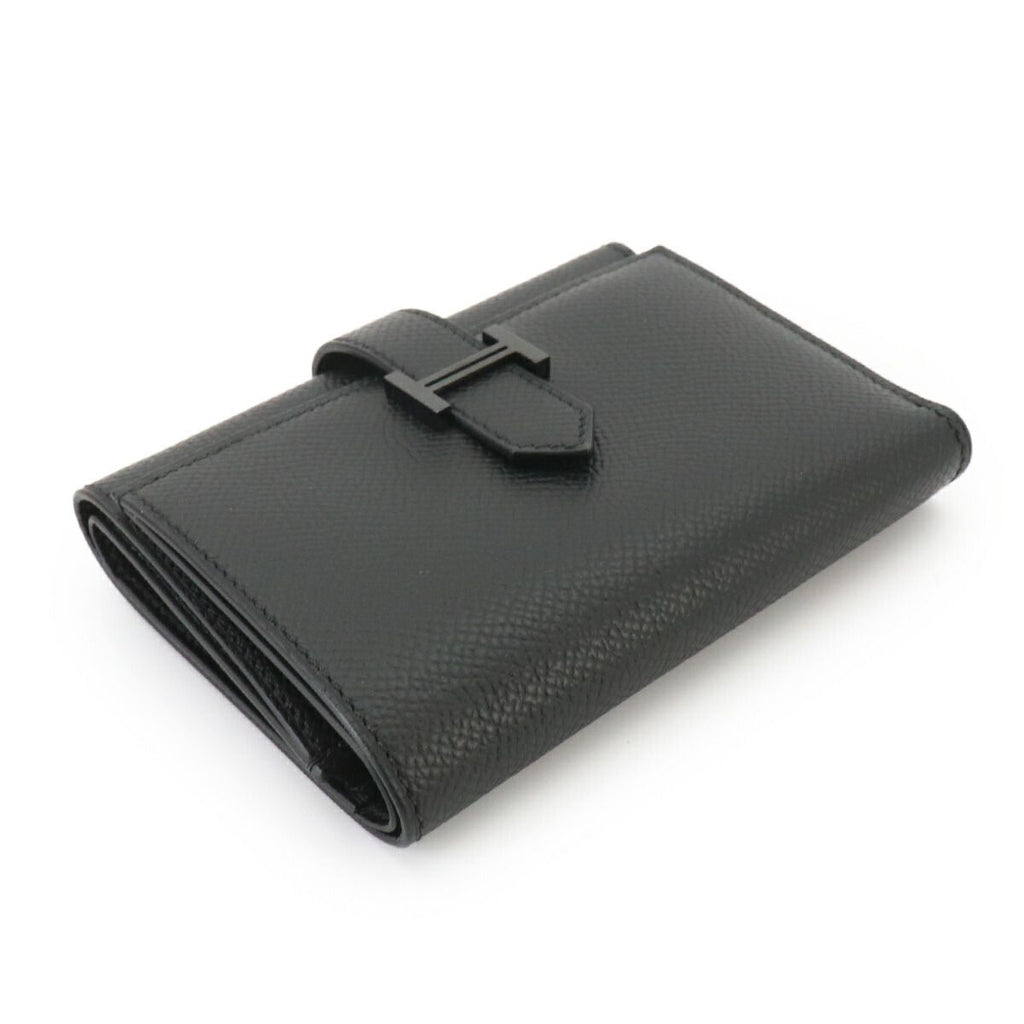 Hermes Bearn Combined Monochrome So Black Trifold Wallet Vo Madame Combine — view 4