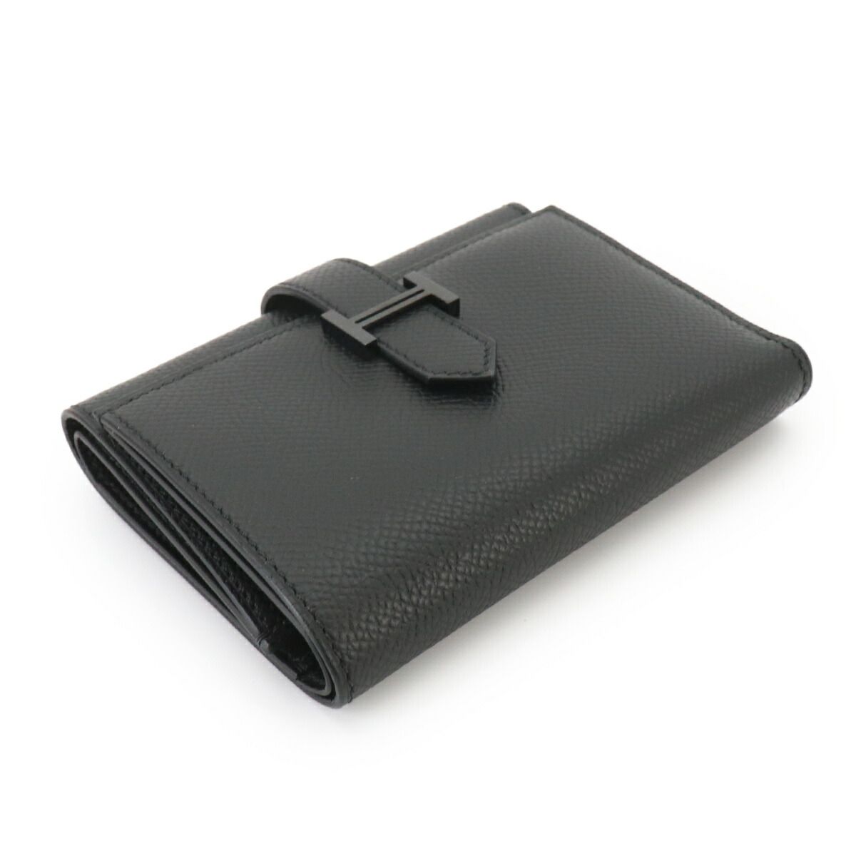 Hermes Bearn Combined Monochrome So Black Trifold Wallet Vo Madame Combine — view 4