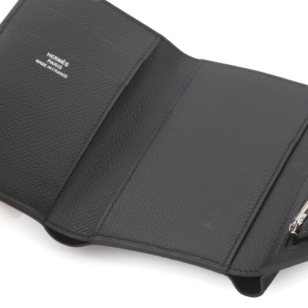 Hermes Bearn Combined Monochrome So Black Trifold Wallet Vo Madame Combine — view 9