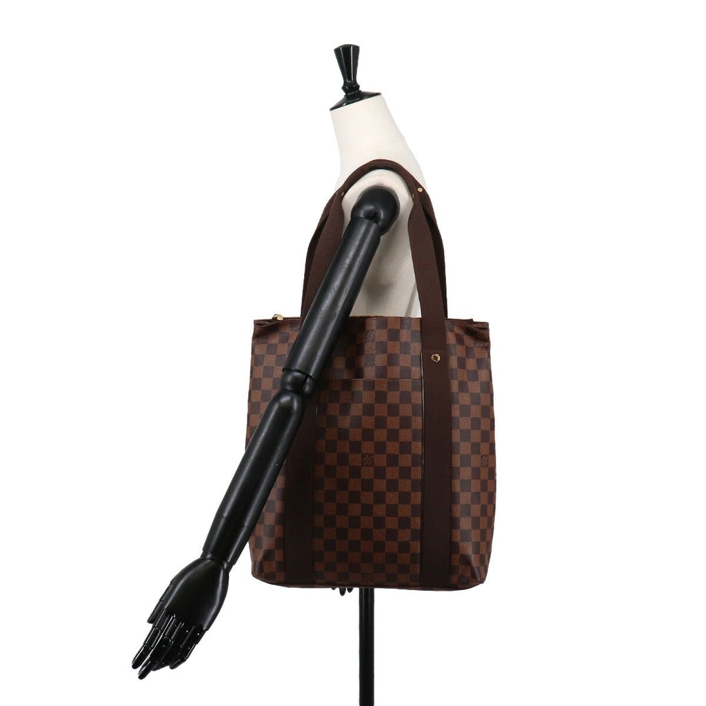 Louis Vuitton Damier Cabas Beaubourg Tote Ebene Gold — view 9