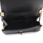 Chanel Boy Small Chain Shoulder Bag Lambskin Black Gold — view 7