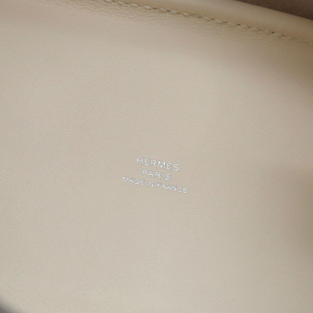 Hermes Picotin Lock PM Lucky Daisy Hand Bag Swift Nata Vert Blanc — view 7