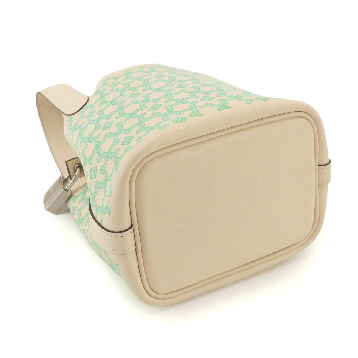 Hermes Picotin Lock PM Lucky Daisy Hand Bag Swift Nata Vert Blanc — view 4