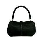 Loewe Senda Log Leather Shoulder Bag Mini Tote Black — view 3
