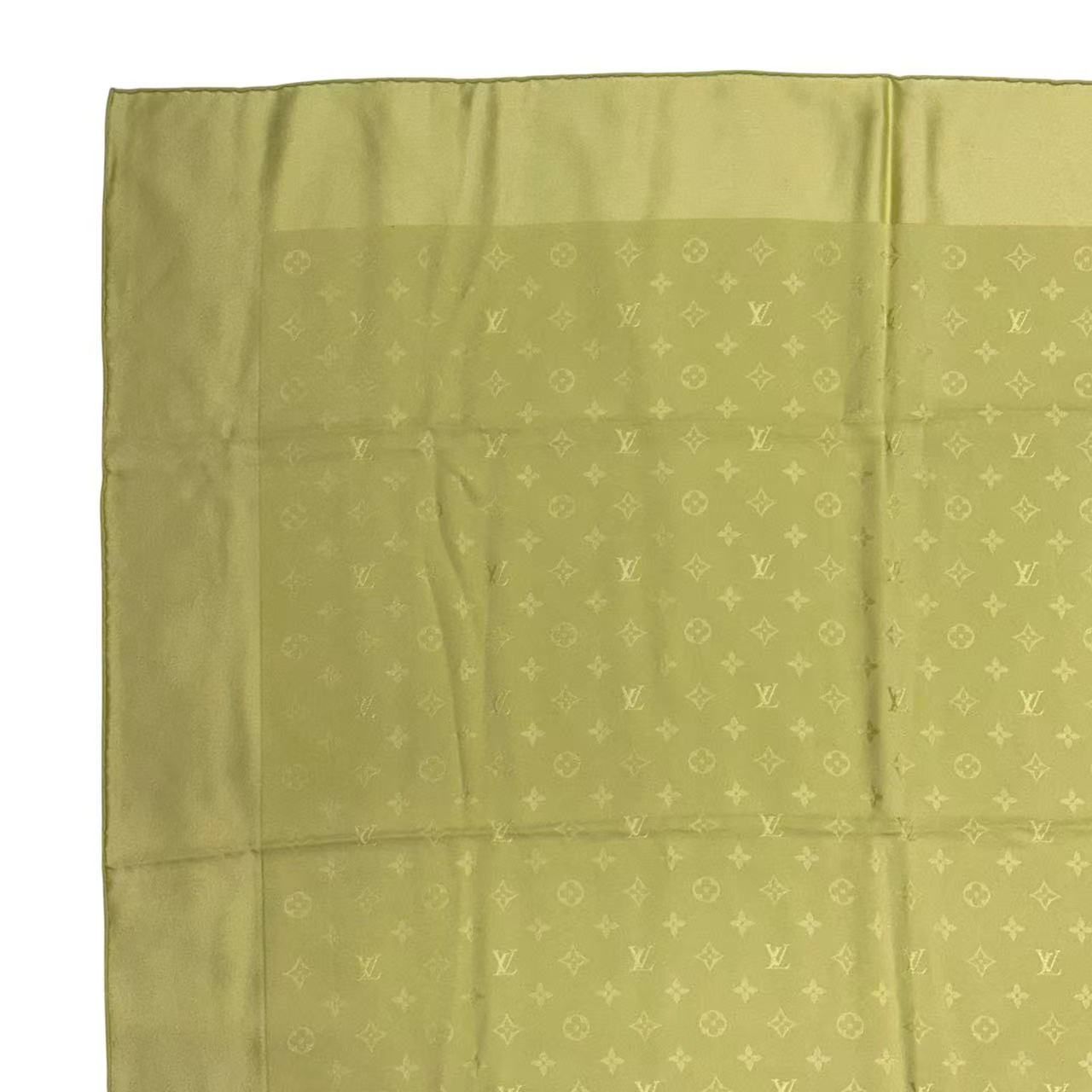 Louis Vuitton Silk Scarf Large Monogram Green — view 2