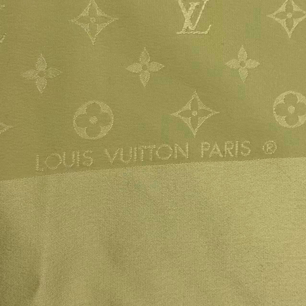 Louis Vuitton Silk Scarf Large Monogram Green — view 7