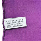 Chanel Scarf Silk Flower-&pearl Logo Purple — view 8