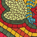 Hermes Carre 90 Scarf Silk Cave Felem Beware of Cats — view 8