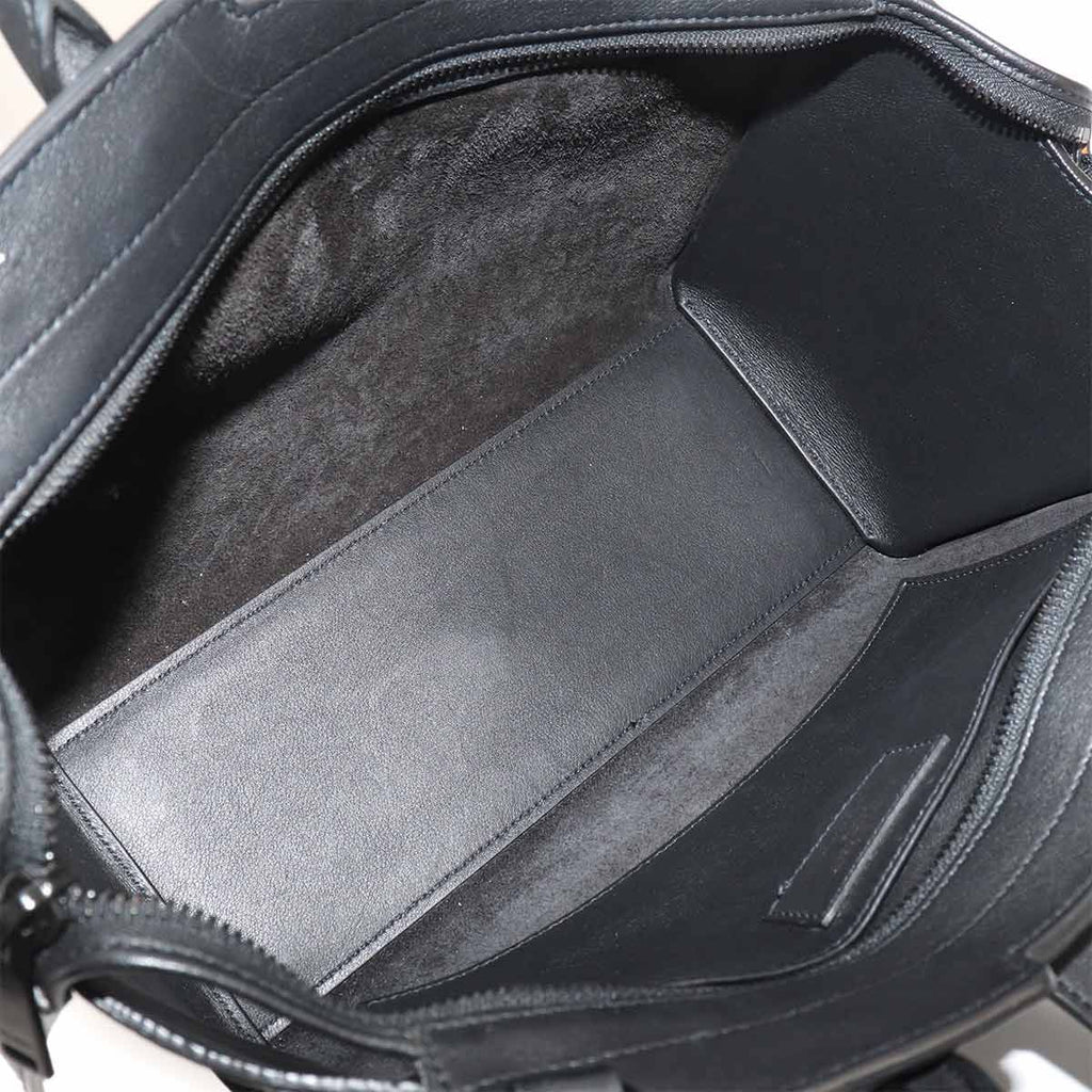 Saint Laurent Baby Downtown Cabas 2-Way Bag Leather Black — view 8