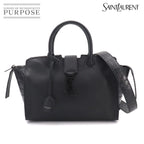 Saint Laurent Baby Downtown Cabas 2-Way Bag Leather Black