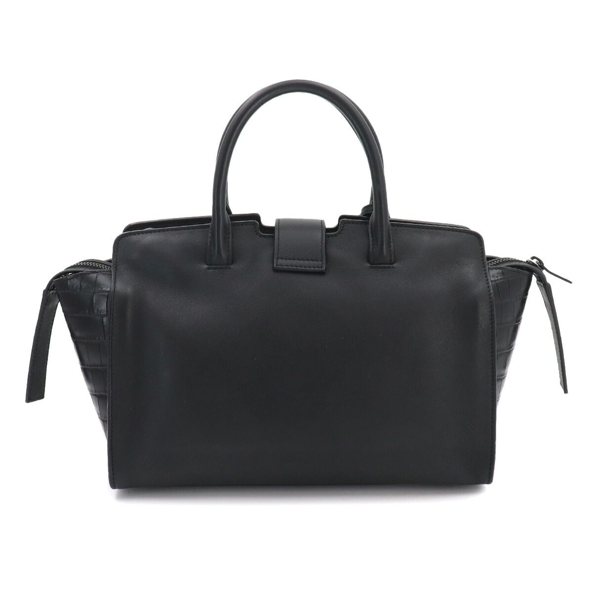 Saint Laurent Baby Downtown Cabas 2-Way Bag Leather Black — view 3