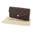 Louis Vuitton Exhibition Monogram Portefeuille Sarah Bifold Wallet Rose Valley — view 2