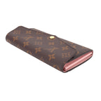 Louis Vuitton Exhibition Monogram Portefeuille Sarah Bifold Wallet Rose Valley — view 5