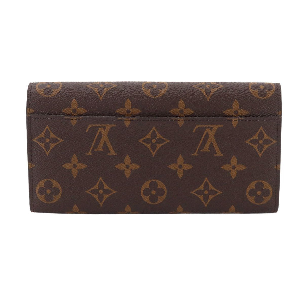 Louis Vuitton Exhibition Monogram Portefeuille Sarah Bifold Wallet Rose Valley — view 3