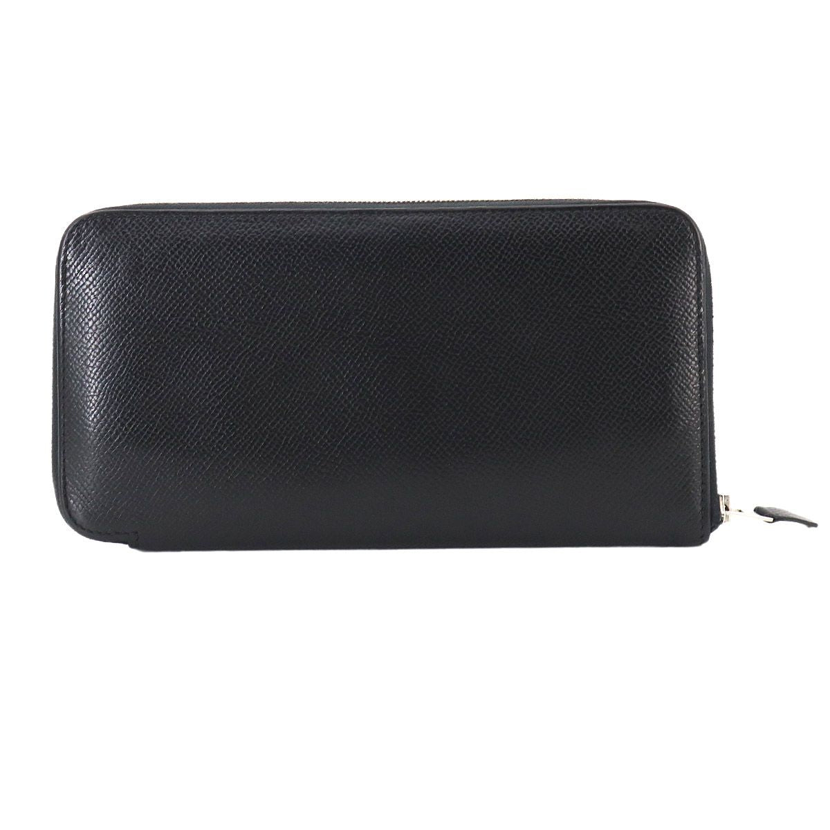 Hermes Azap Long Classic Zip Around Wallet Epsom Black — view 2