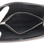Hermes Azap Long Classic Zip Around Wallet Epsom Black — view 6