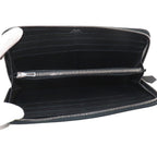 Hermes Azap Long Classic Zip Around Wallet Epsom Black — view 5