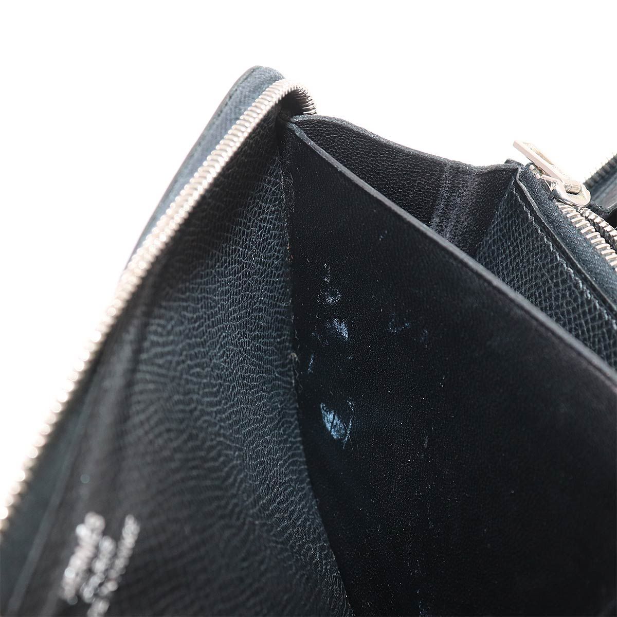 Hermes Azap Long Classic Zip Around Wallet Epsom Black — view 8