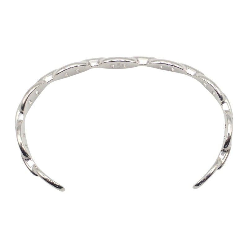 Hermes Chaine D'ancre Short Bangle Bracelet 925 Sterling Silver Simple — view 8