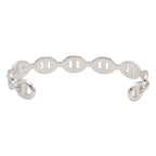 Hermes Chaine D'ancre Short Bangle Bracelet 925 Sterling Silver Simple — view 5