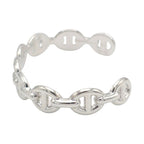 Hermes Chaine D'ancre Short Bangle Bracelet 925 Sterling Silver Simple — view 4
