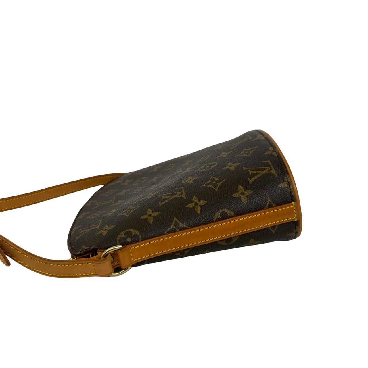 Louis Vuitton Drew Monogram Leather Shoulder Bag Crossbody Pochette Brown — view 5
