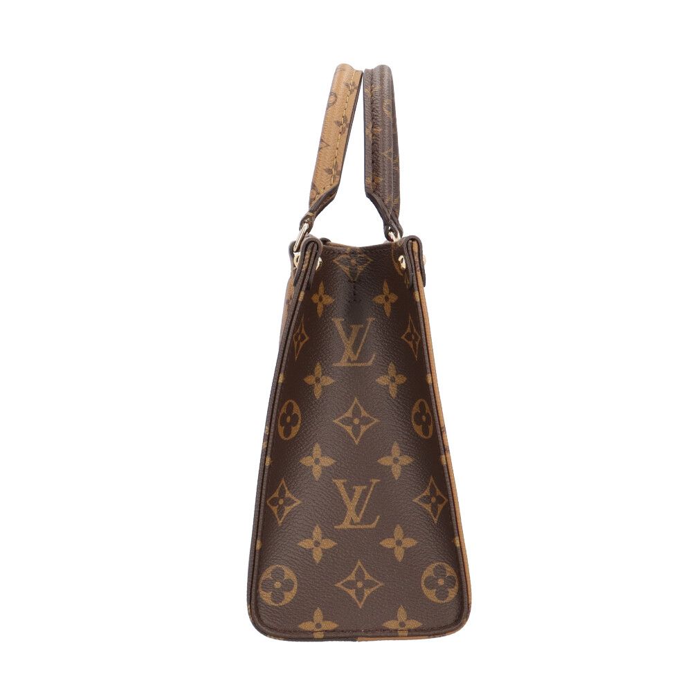 Louis Vuitton On The Go PM Monogram Giant Shoulder Bag Canvas Brown