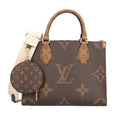 Louis Vuitton On The Go PM Monogram Giant Shoulder Bag Canvas Brown