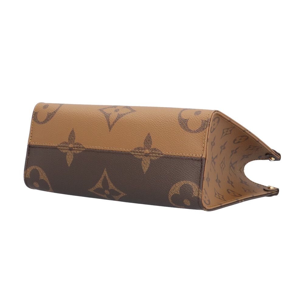 Louis Vuitton On The Go PM Monogram Giant Shoulder Bag Canvas Brown