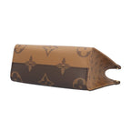 Louis Vuitton On The Go PM Monogram Giant Shoulder Bag Canvas Brown