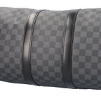 Louis Vuitton Keepall Bandouliere 45 Damier Graphite Boston Bag Canvas Black — view 8