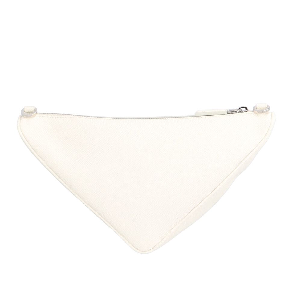 Prada Triangle Shoulder Bag Saffiano Leather Black