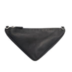 Prada Triangle Shoulder Bag Saffiano Leather Black