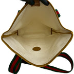 Gucci Vintage Sherry Line Plus Logo Leather Tote White Brown — view 9