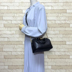 Louis Vuitton Speedy Bandouliere 20 Monogram Empreinte Shoulder Bag Black — view 2