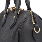 Louis Vuitton Speedy Bandouliere 20 Monogram Empreinte Shoulder Bag Black — view 8
