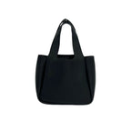 Prada Vitello Daino Triangle Logo Leather Handbag Mini Tote Black — view 3