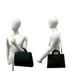 Celine Circle Logo Leather 2-Way Shoulder Bag Mini Tote Black — view 2