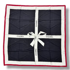 Chanel Logo Silk Scarf Ribbon Black — view 2