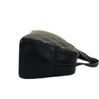 Chanel Card Seal Included Wild Stitch CC Logo Leather Boston Bag Black — view 6