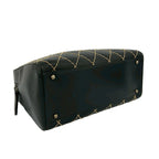 Chanel Card Seal Included Wild Stitch CC Logo Leather Boston Bag Black — view 7