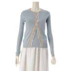 Dior Hiver Galliano Era Cashmere Silk Lace Decoration Knit Nosleeve
