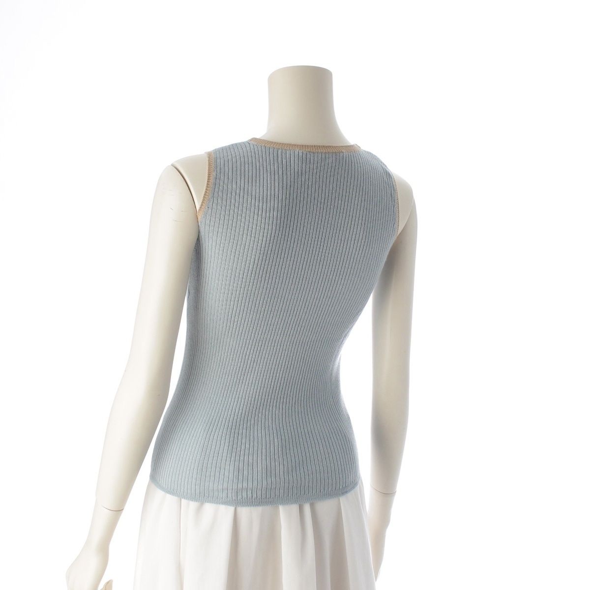 Dior Hiver Galliano Era Cashmere Silk Lace Decoration Knit Nosleeve — view 6