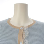 Dior Hiver Galliano Era Cashmere Silk Lace Decoration Knit Nosleeve — view 7
